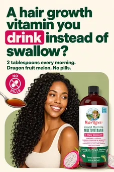 MaryRuth's static: a hair growth vitamin you drink instead of swallow