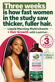 MaryRuth's static: three weeks is how fast women in the study saw thicker, fuller hair